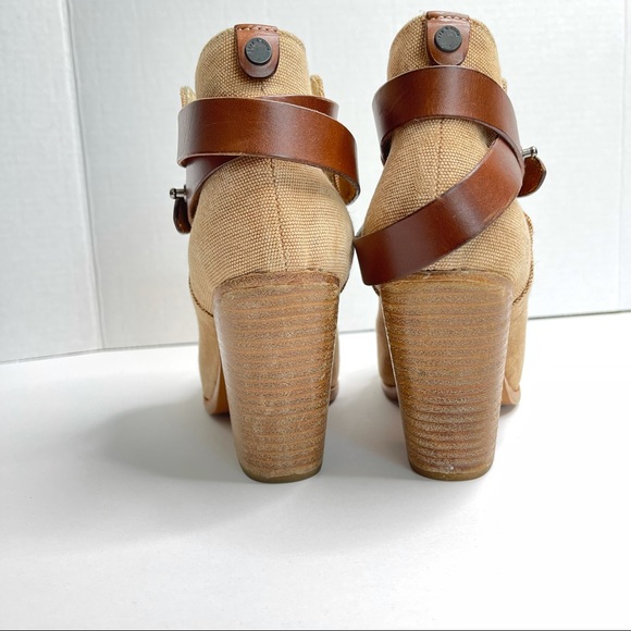 RAG & BONE Harrow Canvas Ankle Boots - Picture 8 of 13